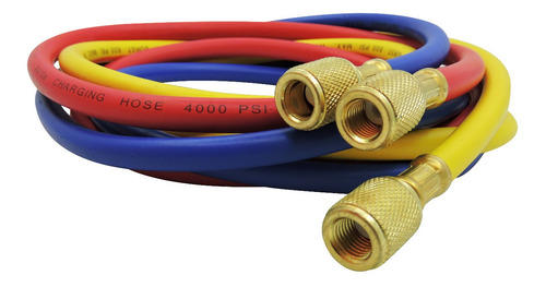 Imagen 3 de 10 de Juego De Mangueras Para Manifold R410 Refrigeracion 150cm