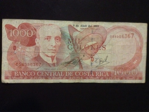 Billete De Costa Rica