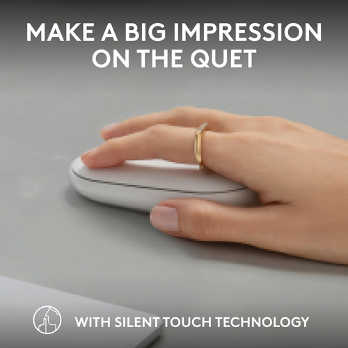Ratón Logitech Pebble 2 M350s Slim Bluetooth Inalámbrico Bla