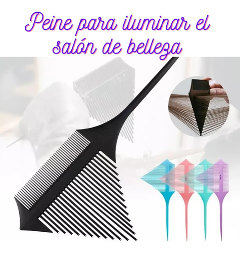 2 Peine Balayage Mechas Teñir Cabello Multifuncional