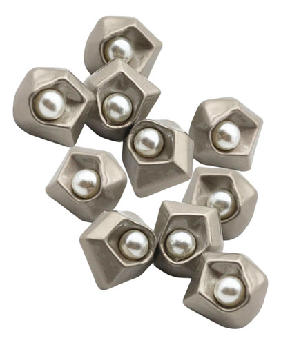 2 X 2x10 Uds Botones De Perlas Sujetadores De 2 Piezas
