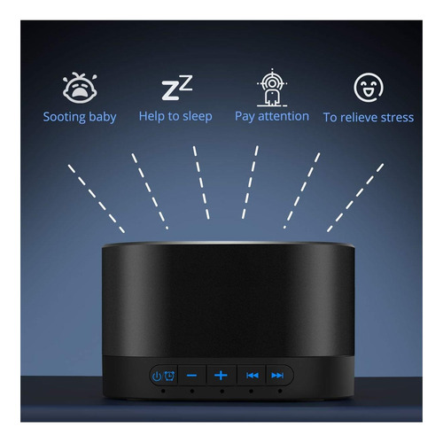 Máquina De Ruido Blanco De Sonido Magicteam Con 20 Sonidos O