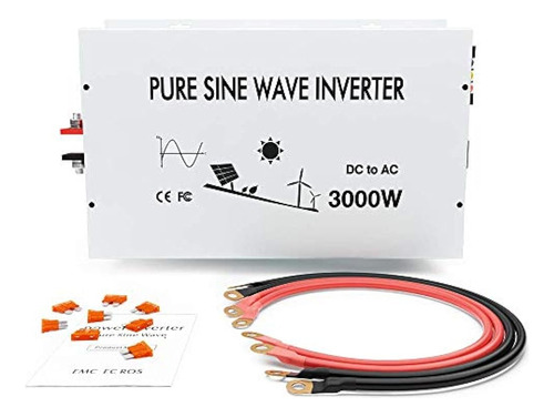 Wzrelb 3000w 24v Inversor De Energía Solar De Onda Sinusoida