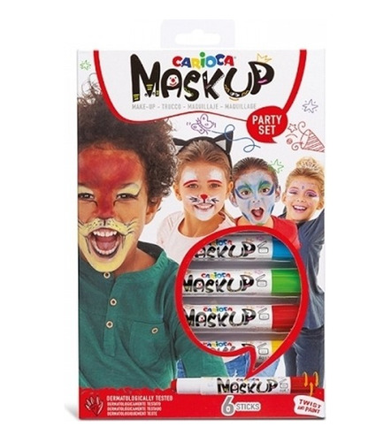 Pintura Para Cara En Barra Maquillaje Animal Mask Up Carioca