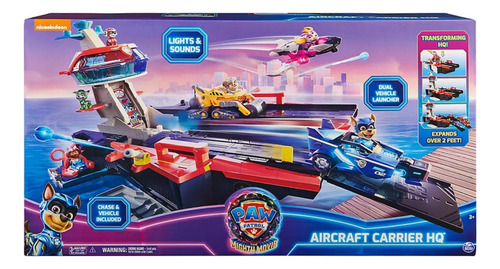 Paw Patrol La Super Película Aircraft Carrier Hq Chase