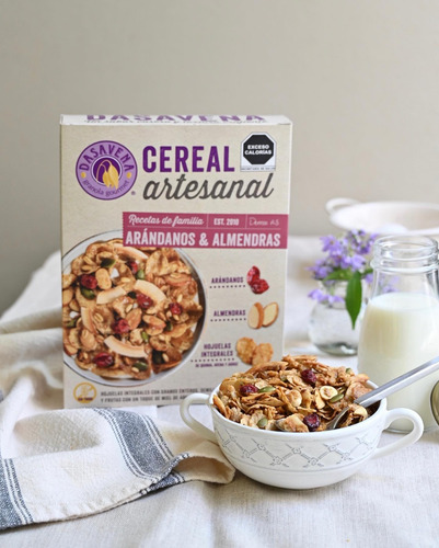 Cereal Granola Artesanal Dasavena Arándanos Y Almendras Fit