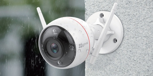Camara Ip Wifi Ezviz Full Hd Color De Noche, Sirena Y Luz