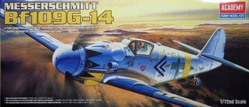 Modelo Messerschmit Bf109 G Avion Esc 1/72 Academy 12454