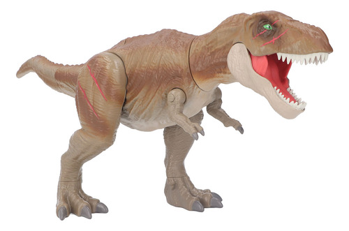 Simulación De Modelo De Dinosaurio Vívida Pintada A Mano Tra