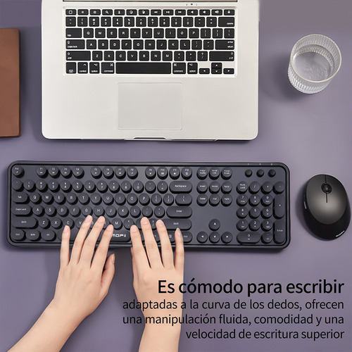 - Juego De Teclado Y Ratón Mofii Se En Negro