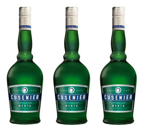 Licor De Menta Cusenier 700ml Botella X3 Fullescabio Oferta