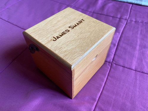 Caja De Madera James Smart Original Perfecto Estado