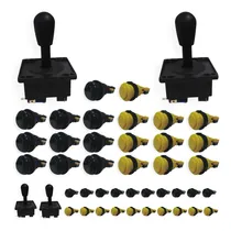 Comprar Kit 20 Botões Nylon Preto E Amarelo + 2 Comandos Completos