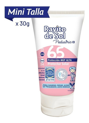 Rayito De Sol Protector Solar Pediatric Fps65 X 30g