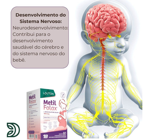 Metilfolax Metilfolato De Cálcio 360mcg 60 Comp Lauton 2 Un.