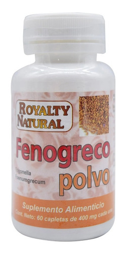 Fenogreco 60 Cap-royalty Natural Sabor Sin Sabor