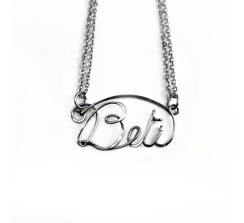 Pack X 20 U | Collar Colgante Con Nombre De Acero Quirúrgico