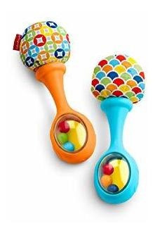 Sonajero Fisher-price Rattle 'n Rock Maracas, Azul / Naranja