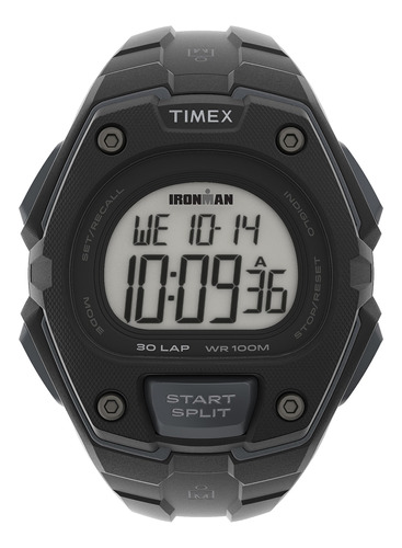 Reloj Para Hombre Timex Ironman Classic 30 Caja Negra Con