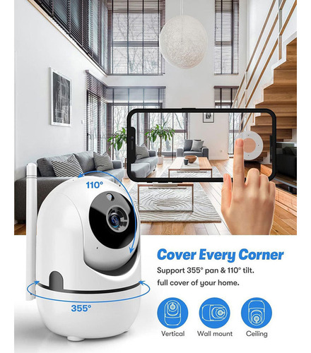 For 2pcs Yi Iot Cámara Ip Inteligente, Con Wifi2,4g/5g