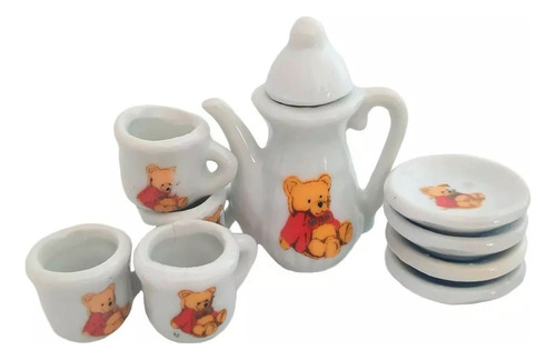 . Juego De Té For Niña Juguete Simil Porcelana