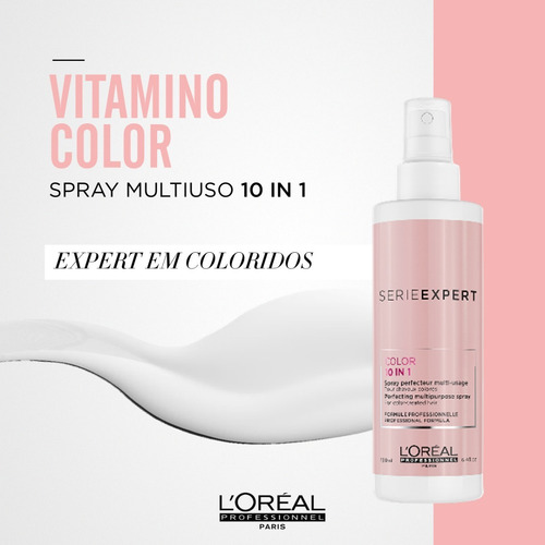 Imagem 10 de 10 de Leave-in L'oréal Professionnel Vitamino Color 10 In 1-190 Ml