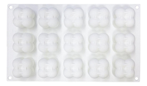 D 15 En 1 Molde De Vela Forma De Cubo De Burbuja Para