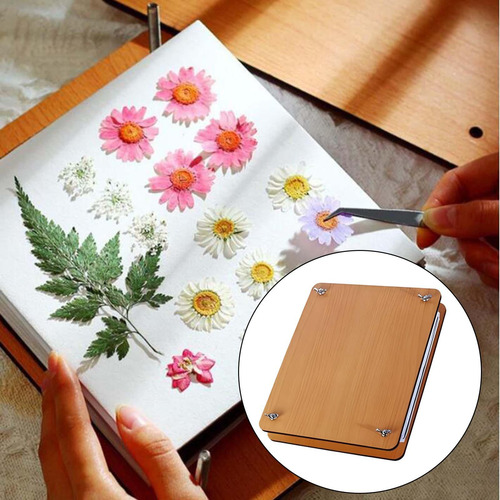 Press Flower Set Wooden Plates 5 Layers For Kids Adults