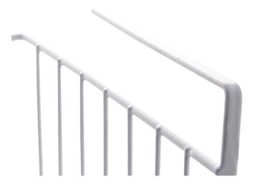 Imagem 4 de 6 de Kit 2 Cesta Organizadora/prateleira De Metal Branco 40cm