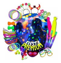 Comprar Combo Cotillon Luminoso Led Neon Fiesta Fluo +200 Articulos
