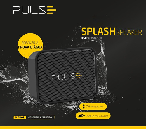 Imagem 6 de 7 de Caixinha Som Pulse Bluetooth Festa Piscina Música Prova Água