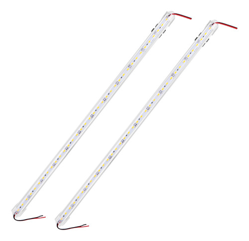 Barra De Luz Led Rígida De Aluminio Blanco Cálido 50 Cm Dc 1