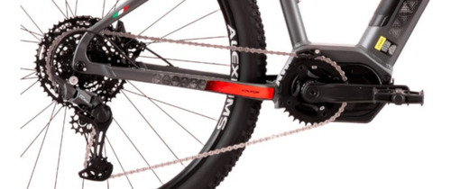 Bicicleta Eletrica Oggi Bw 8.2 10v Shimano Cues Aro 29 2024 Cor Cinza/vermelho