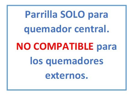 Parrilla Central De Hierro Fundido Cocina Midea Mcg5qi30ns
