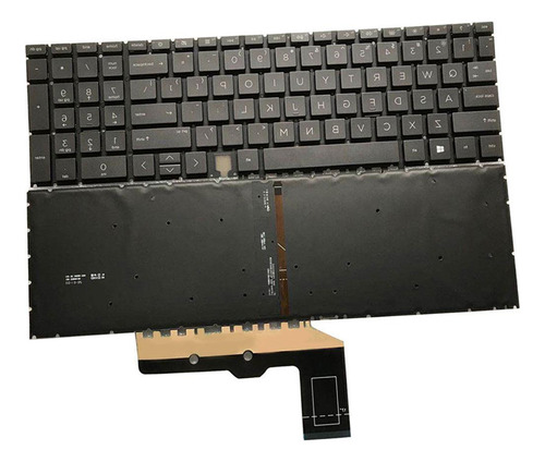 Teclado Retroiluminado Para Computadora Portátil Negra Con
