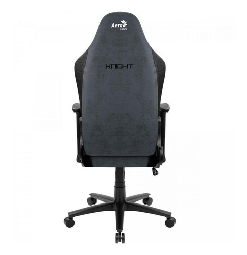 Imagen 3 de 5 de Silla de escritorio AeroCool Knight gamer ergonómica steel blue con tapizado de cuero sintético y gamuza
