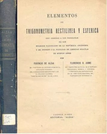 Elementos De Trigonometría Rectilinea Y Esférica