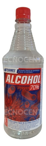 Alcohol Thames Etilico 70% X 1 Litro Desinfectante Botellita