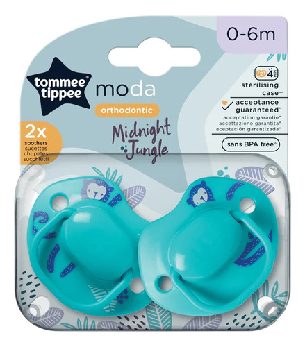Chupete Moda 0 A 6 M Pack X 2 Tomme Tippee