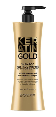 Shampoo Reestructurante Keratin Gold 1000 Ml