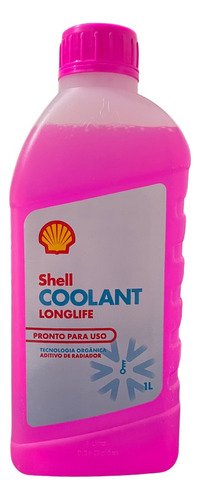 Aditivo De Radiador Shell Coolant Rosa Pronto Uso 1l