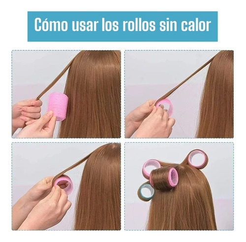 Pack 12 Rulos Ondulines Mágicos Para Cabello + Pinzas