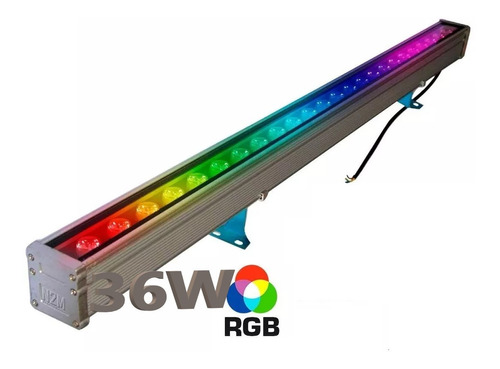 Bañador Led 36w 2520 Lm Rgb Techo Pared 1 M 220v Exterior