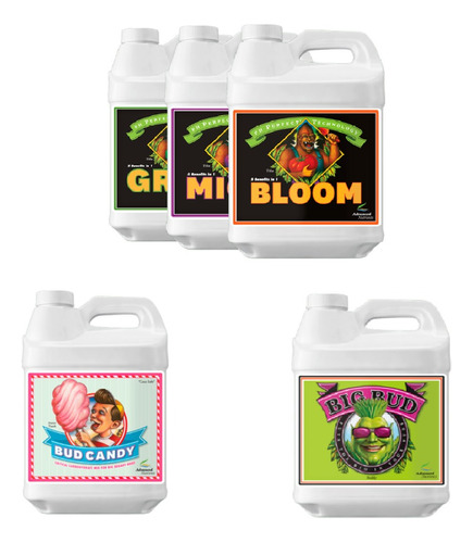 Combo Grow, Micro & Bloom 500ml + Bud Candy & Big Bud 250ml