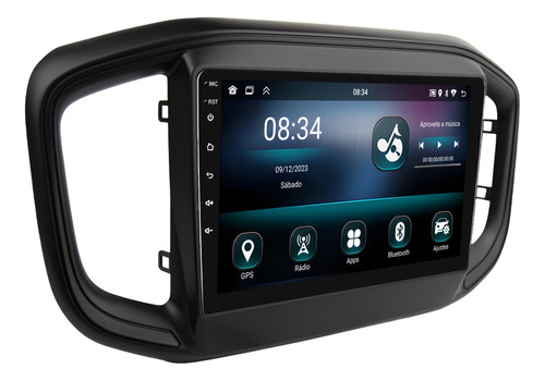 Multimidia Fiat Strada Android 13 2gb Carplay 9p 2cam