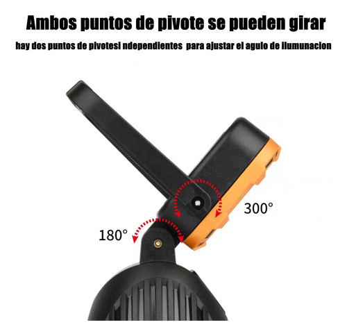 Linterna De Búsqueda Recargable Solar De 25 Led Impermeable