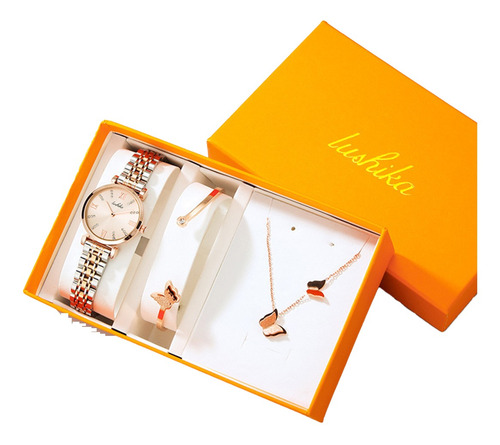 Conjunto De Caja De Regalo De Pulsera De Reloj De Moda Para