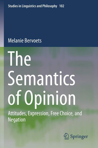 Libro: En Inglés La Semántica De La Opinión Que Expresan Las