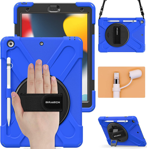 Funda Para iPad Braecn 9na/8va/7 Gen 10.2 2021 Correa D/mano