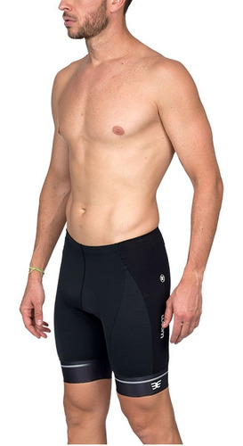Imagem 2 de 4 de Bermuda Woom Masculina Ciclismo Supreme Preta E Branca 20